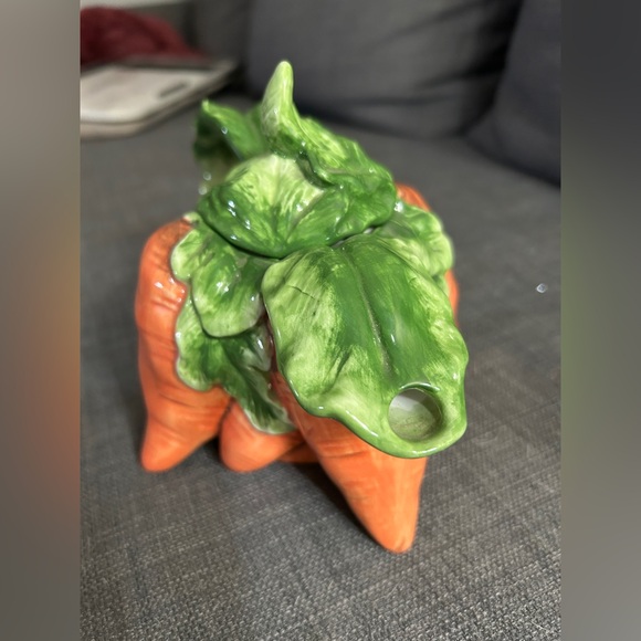 VTG Andrea by Sadek Carrot Shaped Teapot w Lid by Jay Willfred - Picture 3 of 5
